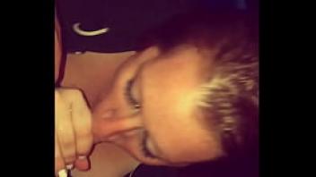 Redhead blowjob and huge facial